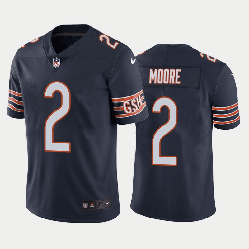Youth Chicago Bears #2 D.J. Moore Navy Vapor Untouchable Stitched Football Jersey Youth Chicago Bears #2 D.J. Moore Navy Vapor Untouchable Stitched Football Jersey