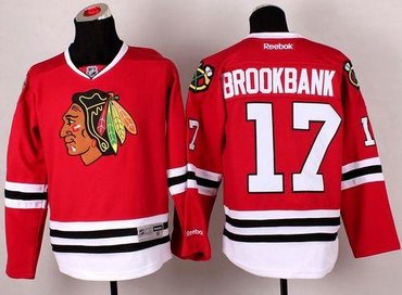Youth Chicago Blackhawks #17 Sheldon Brookbank Red 2014 Stadium Series NHL Jersey