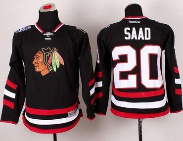 Youth Chicago Blackhawks #20 Brandon Saad Black 2014 Stadium Series NHL Jersey Youth Chicago Blackhawks #20 Brandon Saad Black 2014 Stadium Series NHL Jersey