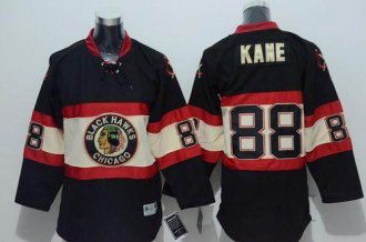 Youth Chicago Blackhawks#88 Patrick Kane Black Stitched New Third NHL Jersey