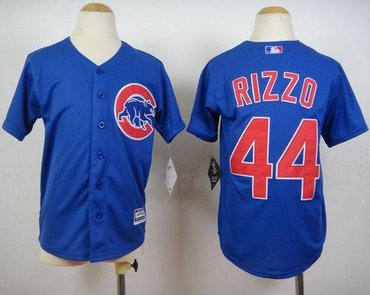 Youth Chicago Cubs #44 Anthony Rizzo Blue Cool Base Stitched Baseball Jersey Youth Chicago Cubs #44 Anthony Rizzo Blue Cool Base Stitched Baseball Jersey