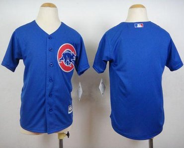 Youth Chicago Cubs Blank Blue Cool Base Stitched Baseball Jersey Youth Chicago Cubs Blank Blue Cool Base Stitched Baseball Jersey