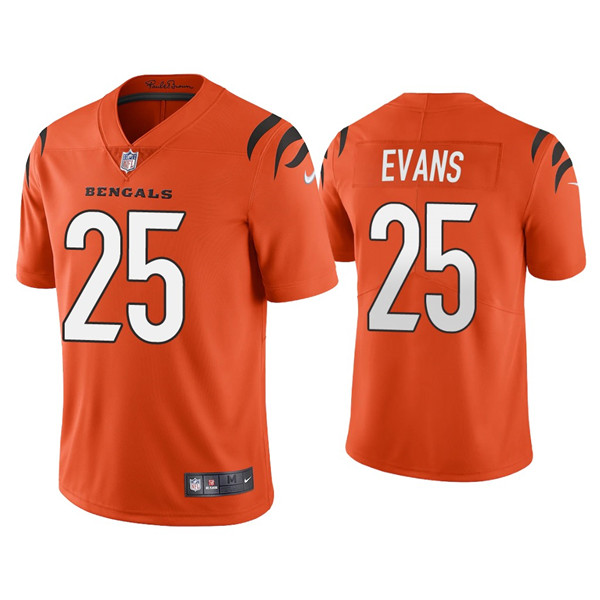 Youth Cincinnati Bengals #25 Chris Evans Orange Vapor Untouchable Limited Stitched Jersey Youth Cincinnati Bengals #25 Chris Evans Orange Vapor Untouchable Limited Stitched Jersey