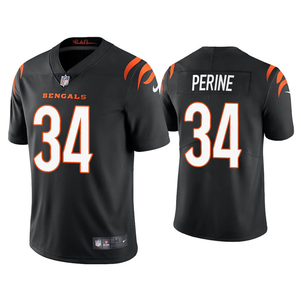 Youth Cincinnati Bengals #34 Samaje Perine Black Vapor Untouchable Limited Stitched Jersey Youth Cincinnati Bengals #34 Samaje Perine Black Vapor Untouchable Limited Stitched Jersey