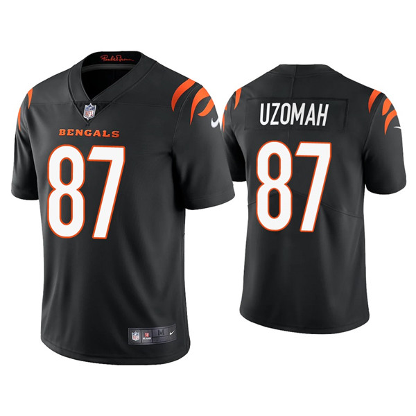 Youth Cincinnati Bengals #87 C.J. Uzomah Black Vapor Untouchable Limited Stitched Jersey Youth Cincinnati Bengals #87 C.J. Uzomah Black Vapor Untouchable Limited Stitched Jersey