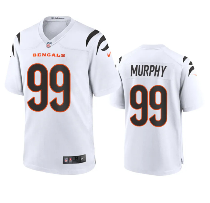 Youth Cincinnati Bengals #99 Myles Murphy White Stitched Game Jersey Youth Cincinnati Bengals #99 Myles Murphy White Stitched Game Jersey