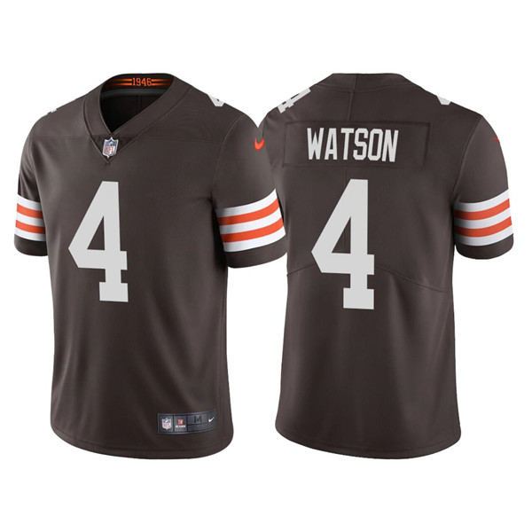 Youth Cleveland Browns #4 Deshaun Watson Brown Vapor Untouchable Limited Stitched Jersey Youth Cleveland Browns #4 Deshaun Watson Brown Vapor Untouchable Limited Stitched Jersey