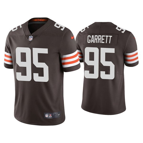 Youth Cleveland Browns #95 Myles Garrett Brown Vapor Untouchable Limited Stitched Jersey Youth Cleveland Browns #95 Myles Garrett Brown Vapor Untouchable Limited Stitched Jersey