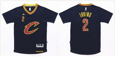 Youth Cleveland Cavaliers #2 Kyrie Irving Navy Blue 2015-2016 Season Stitched NBA Jersey