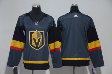 Youth Custom Vegas Golden Knights Blank Gray Jersey Youth Custom Vegas Golden Knights Blank Gray Jersey