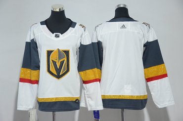 Youth Custom Vegas Golden Knights Blank White Jersey Youth Custom Vegas Golden Knights Blank White Jersey