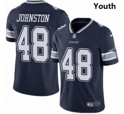 Youth Dallas Cowboys #48 Daryl Johnston Nike Vapor Navy Blue Limited Jersey Youth Dallas Cowboys #48 Daryl Johnston Nike Vapor Navy Blue Limited Jersey