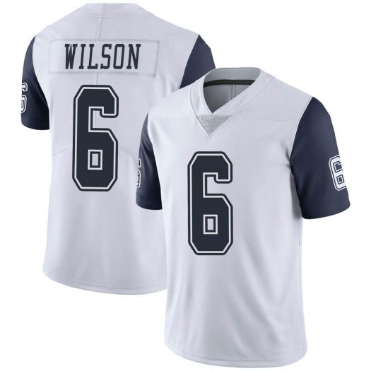 Youth Dallas Cowboys #6 Donavan Wilson White Thanksgiving Limited Stitched Jersey Youth Dallas Cowboys #6 Donavan Wilson White Thanksgiving Limited Stitched Jersey