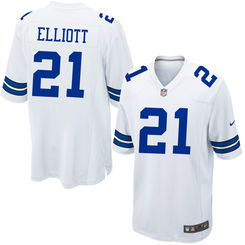 Youth Dallas Cowboys Ezekiel Elliott Nike White 2016 Draft Pick Game Jersey