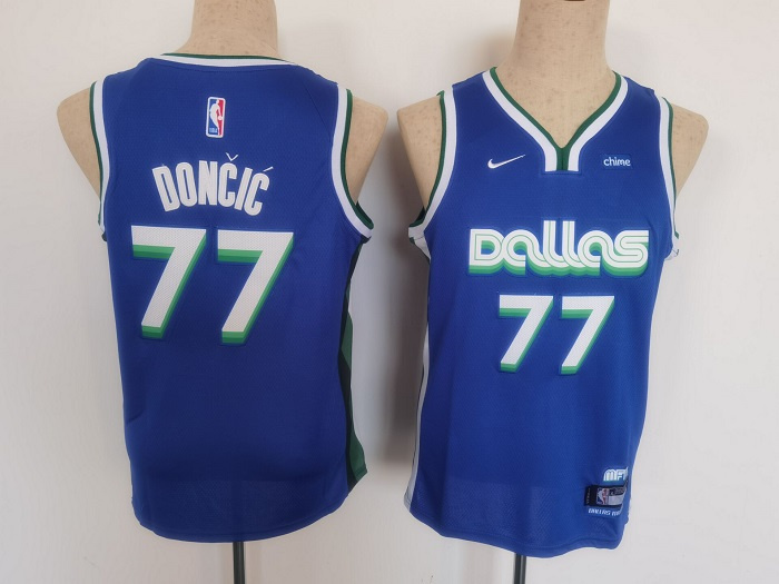 Youth Dallas Mavericks #77 Luka Doncic Blue Stitched Basketball Jersey Youth Dallas Mavericks #77 Luka Doncic Blue Stitched Basketball Jersey