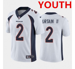 Youth Denver Broncos #2 Surtain II White Nike Vapor Untouchable Limited 2021 NFL Jersey Youth Denver Broncos #2 Surtain II White Nike Vapor Untouchable Limited 2021 NFL Jersey