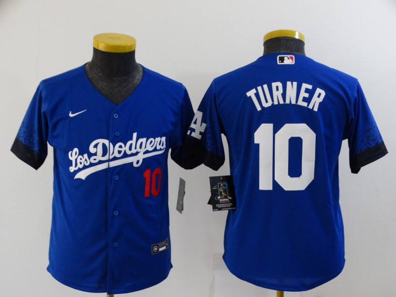 Youth Dodgers 10 Justin Turner Royal Youth 2021 City Connect Flexbase Jersey Youth Dodgers 10 Justin Turner Royal Youth 2021 City Connect Flexbase Jersey