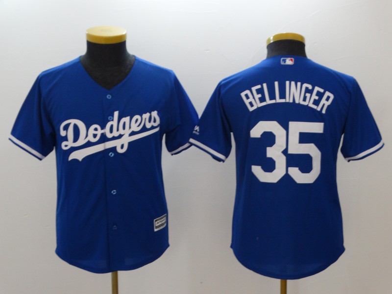 Youth Dodgers 35 Cody Bellinger Blue Youth Cool Base Jersey Youth Dodgers 35 Cody Bellinger Blue Youth Cool Base Jersey
