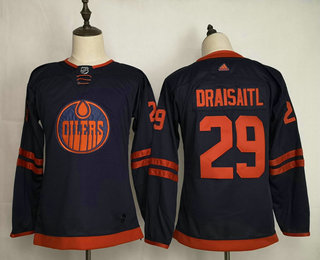 Youth Edmonton Oilers #29 Leon Draisaitl Navy Blue 50th Anniversary Adidas Stitched NHL Jersey Youth Edmonton Oilers #29 Leon Draisaitl Navy Blue 50th Anniversary Adidas Stitched NHL Jersey