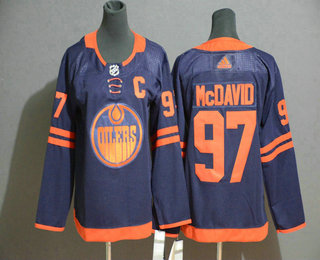Youth Edmonton Oilers #97 Connor McDavid Navy Blue 50th Anniversary Adidas Stitched NHL Jersey Youth Edmonton Oilers #97 Connor McDavid Navy Blue 50th Anniversary Adidas Stitched NHL Jersey