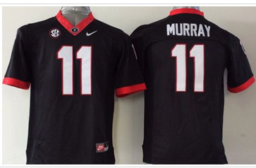Youth Georgia Bulldogs #11 Aaron Murray Black Stitched NCAA Jersey