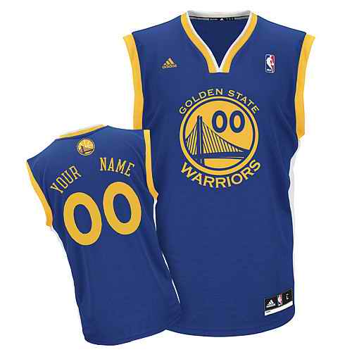 Youth Golden State Warriors Custom Blue Jersey Youth Golden State Warriors Custom Blue Jersey