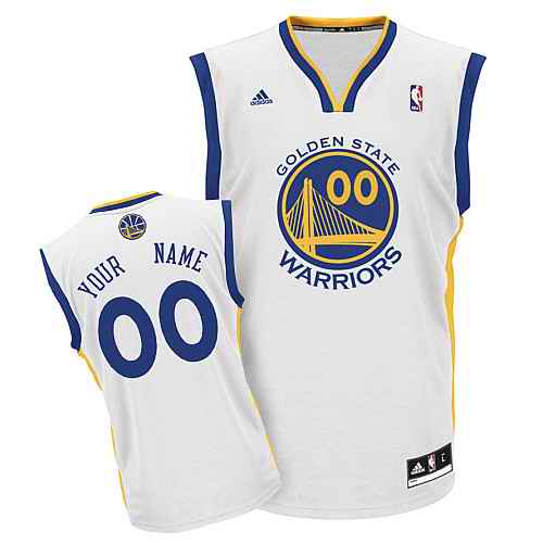 Youth Golden State Warriors Custom White Jersey Youth Golden State Warriors Custom White Jersey