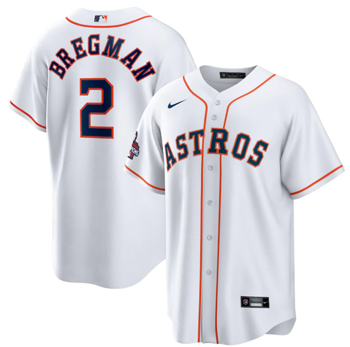 Youth Houston Astros #2 Alex Bregman White 2022 World Series Champions Home Stitched BaseballJersey Youth Houston Astros #2 Alex Bregman White 2022 World Series Champions Home Stitched BaseballJersey