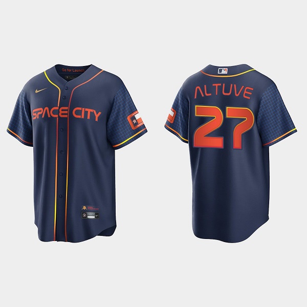Youth Houston Astros #27 Jose Altuve 2022 Navy City Connect Stitched Jersey Youth Houston Astros #27 Jose Altuve 2022 Navy City Connect Stitched Jersey