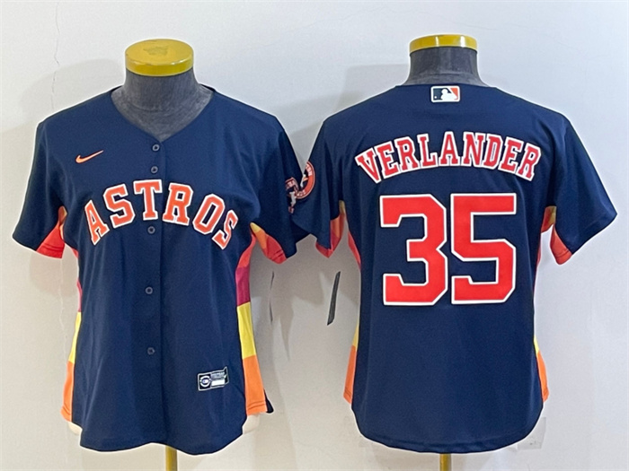 Youth Houston Astros #35 Justin Verlander Navy With Patch Cool Base Stitched Jerseys Youth Houston Astros #35 Justin Verlander Navy With Patch Cool Base Stitched Jerseys