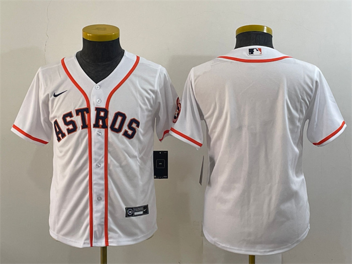Youth Houston Astros Blank White With Patch Cool Base Stitched Jersey Youth Houston Astros Blank White With Patch Cool Base Stitched Jersey