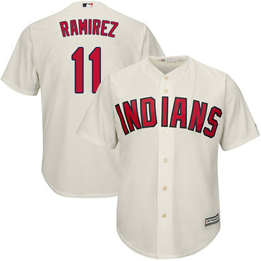 Youth Indians #11 Jose Ramirez Cream Alternate Stitched Youth Baseball Jersey Youth Indians #11 Jose Ramirez Cream Alternate Stitched Youth Baseball Jersey