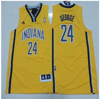 Youth Indlana Pacers #24 Paul George Yellow Stitched NBA Jersey Youth Indlana Pacers #24 Paul George Yellow Stitched NBA Jersey