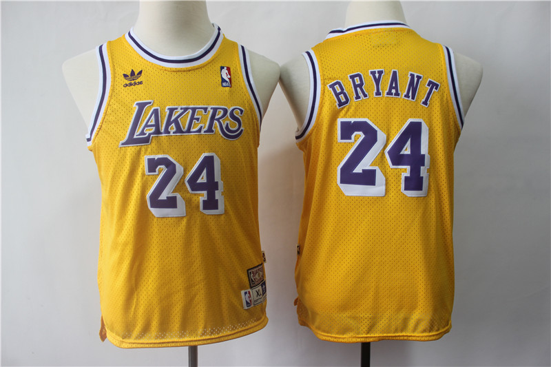 Youth Lakers 24 Kobe Bryant Gold Youth Hardwood Classics Jersey Youth Lakers 24 Kobe Bryant Gold Youth Hardwood Classics Jersey