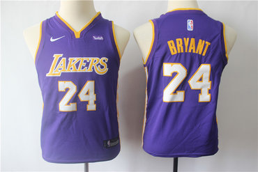 Youth Lakers 24 Kobe Bryant Purple Youth Nike Swingman Jersey Youth Lakers 24 Kobe Bryant Purple Youth Nike Swingman Jersey