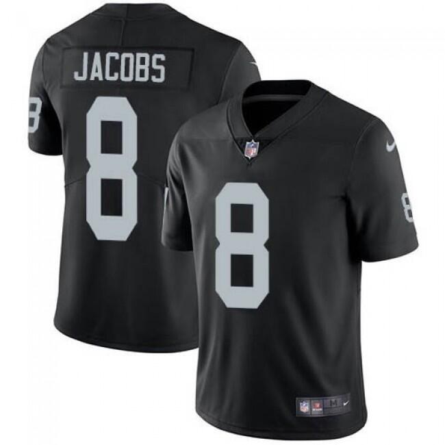 Youth Las Vegas Raiders #8 Josh Jacobs Black Vapor Untouchable Limited Stitched NFL Jersey Youth Las Vegas Raiders #8 Josh Jacobs Black Vapor Untouchable Limited Stitched NFL Jersey