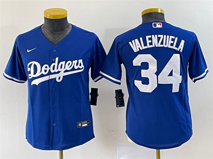 Youth Los Angeles Dodgers #34 Toro Valenzuela Royal Stitched Baseball Jersey Youth Los Angeles Dodgers #34 Toro Valenzuela Royal Stitched Baseball Jersey