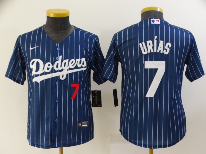 Youth Los Angeles Dodgers #7 Julio Urias Blue Stitched Jersey Youth Los Angeles Dodgers #7 Julio Urias Blue Stitched Jersey