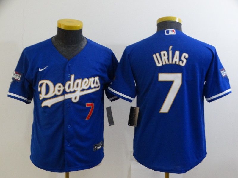 Youth Los Angeles Dodgers #7 Julio Urias Royal Cool Base Stitched Baseball Jersey Youth Los Angeles Dodgers #7 Julio Urias Royal Cool Base Stitched Baseball Jersey