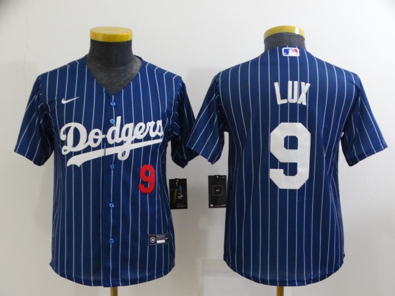 Youth Los Angeles Dodgers #9 Gavin Lux Blue Stitched Jersey Youth Los Angeles Dodgers #9 Gavin Lux Blue Stitched Jersey