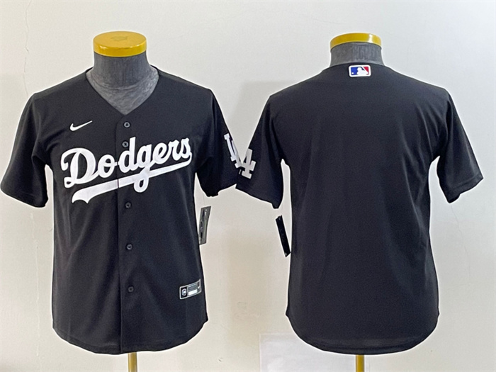 Youth Los Angeles Dodgers Blank Black Stitched Baseball Jersey Youth Los Angeles Dodgers Blank Black Stitched Baseball Jersey