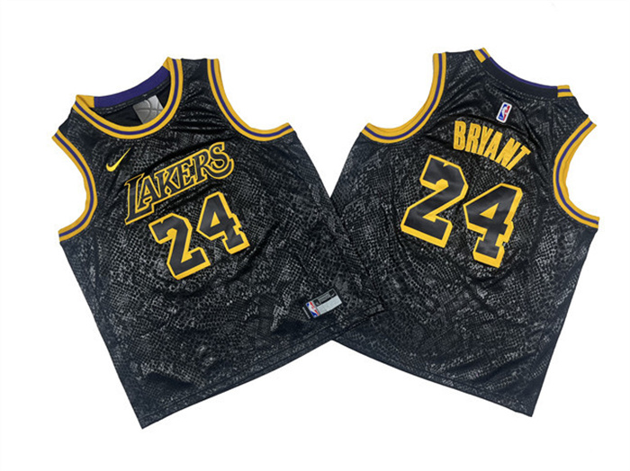 Youth Los Angeles Lakers #24 Kobe Bryant Black Stitched Basketball Jersey Youth Los Angeles Lakers #24 Kobe Bryant Black Stitched Basketball Jersey