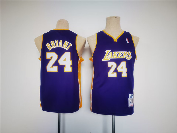 Youth Los Angeles Lakers #24 Kobe Bryant Purple Stitched Basketball Jersey Youth Los Angeles Lakers #24 Kobe Bryant Purple Stitched Basketball Jersey