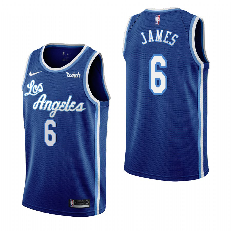 Youth Los Angeles Lakers #6 Lebron James Blue 2019-20 Classic Edition Stitched Youth NBA Jersey Youth Los Angeles Lakers #6 Lebron James Blue 2019-20 Classic Edition Stitched Youth NBA Jersey