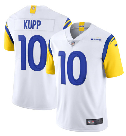 Youth Los Angeles Rams #10 Cooper Kupp 2020 White Vapor Limited Stitched Jersey Youth Los Angeles Rams #10 Cooper Kupp 2020 White Vapor Limited Stitched Jersey
