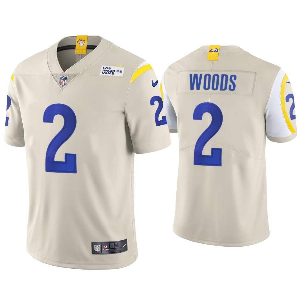 Youth Los Angeles Rams #2 Robert Woods Bone Vapor Untouchable Limited Stitched Jersey Youth Los Angeles Rams #2 Robert Woods Bone Vapor Untouchable Limited Stitched Jersey