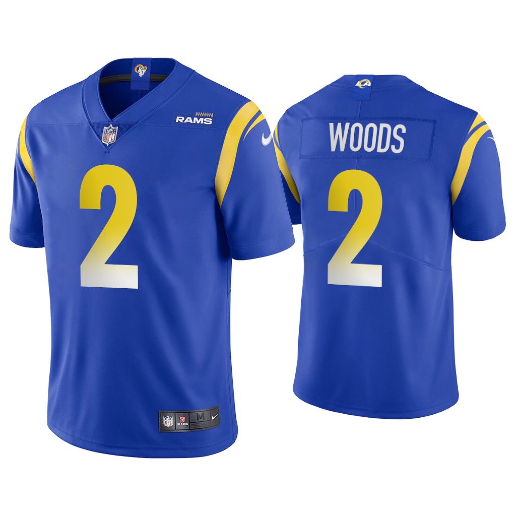 Youth Los Angeles Rams #2 Robert Woods Royal Vapor Untouchable Limited Stitched Jersey Youth Los Angeles Rams #2 Robert Woods Royal Vapor Untouchable Limited Stitched Jersey
