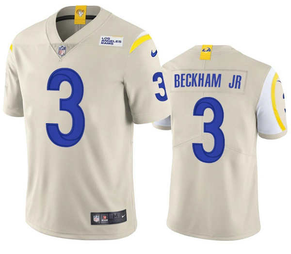 Youth Los Angeles Rams #3 Odell Beckham Jr. Bone Vapor Untouchable Limited Stitched Jersey Youth Los Angeles Rams #3 Odell Beckham Jr. Bone Vapor Untouchable Limited Stitched Jersey