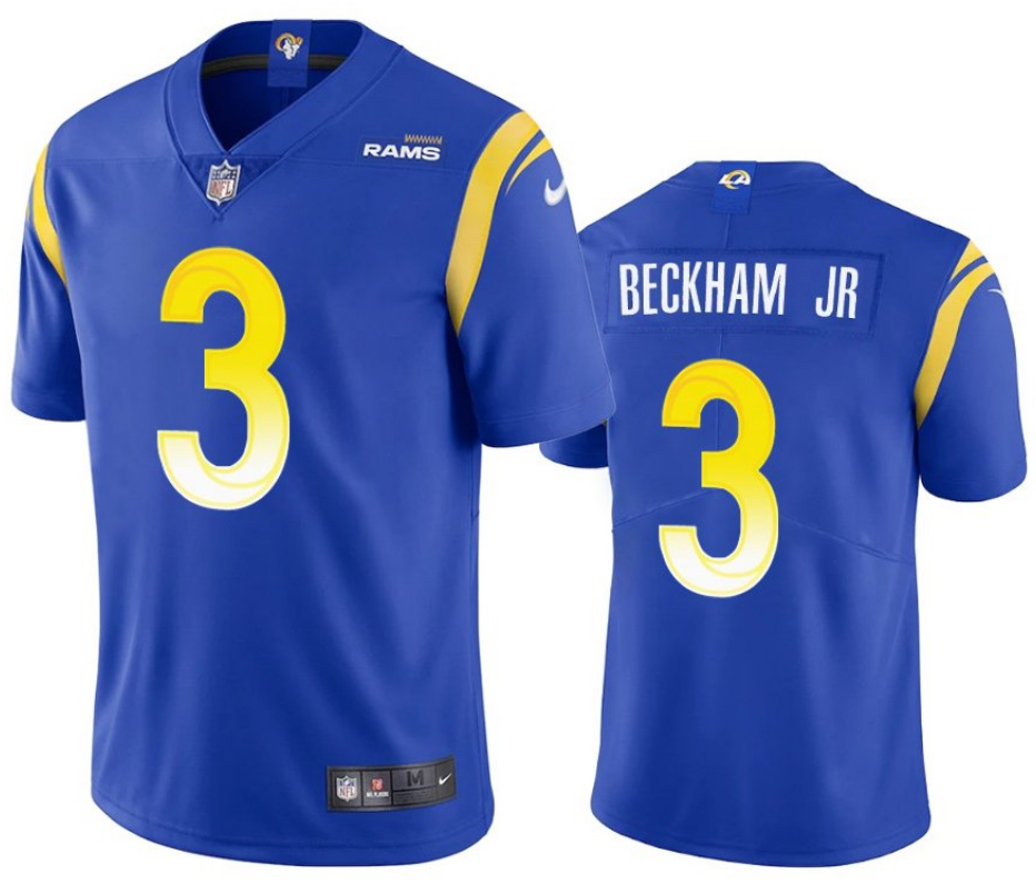 Youth Los Angeles Rams #3 Odell Beckham Jr. Royal Vapor Untouchable Limited Stitched Jersey Youth Los Angeles Rams #3 Odell Beckham Jr. Royal Vapor Untouchable Limited Stitched Jersey