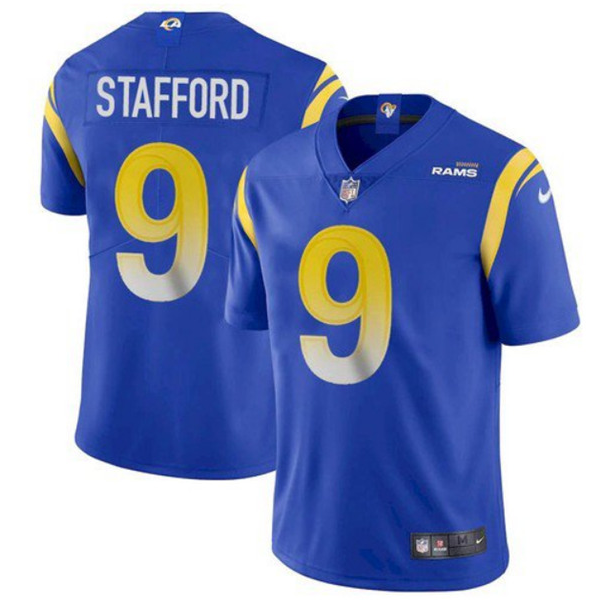 Youth Los Angeles Rams #9 Matthew Stafford Royal Vapor Untouchable Limited Stitched Jersey Youth Los Angeles Rams #9 Matthew Stafford Royal Vapor Untouchable Limited Stitched Jersey